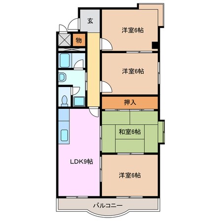 津駅 徒歩10分 2階の物件間取画像